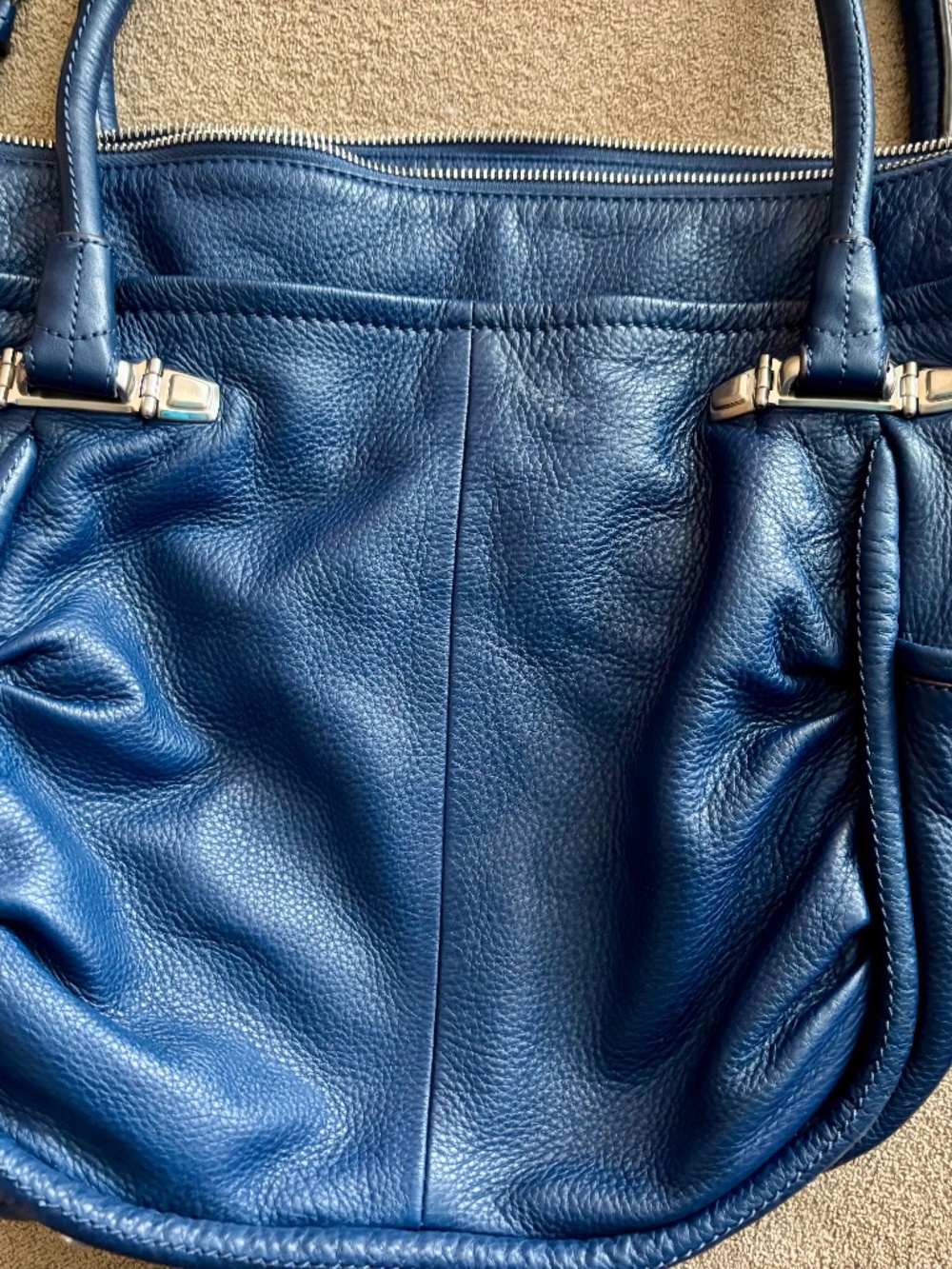 Large blue Makowsky handbag